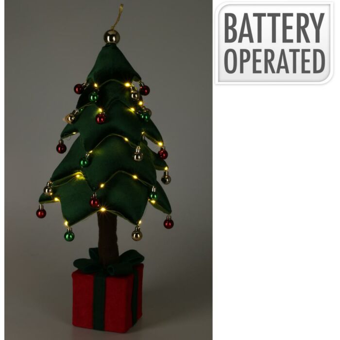 Weihnachtsbaum Plüsch mit LED 70 cm