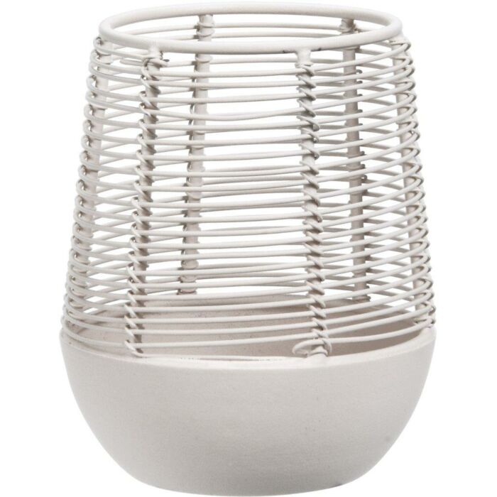 Stimmungsvolle Lampe Metalldraht weiß 12 cm Stimmungsvolle Lampe Metalldraht weiß 12 cm