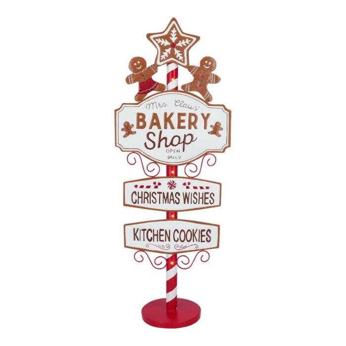 Schild Bäckerei Laden Lebkuchen geführt Metall 108 cm Schild Bäckerei Laden Lebkuchen geführt Metall 108 cm