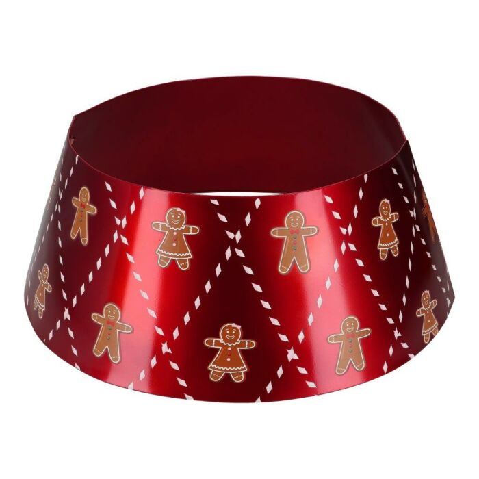 Weihnachtsbaumring Lebkuchen Metall rot 69 cm Weihnachtsbaumring Lebkuchen Metall rot 69 cm