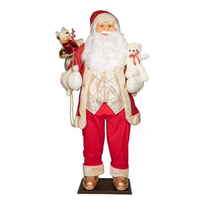 Weihnachtsmann rot gold 180 cm