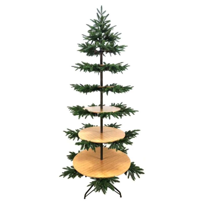 Weihnachtsbaum Preston Display mit 5 Tellern 228 cm Weihnachtsbaum Preston Display mit 5 Tellern 228 cm