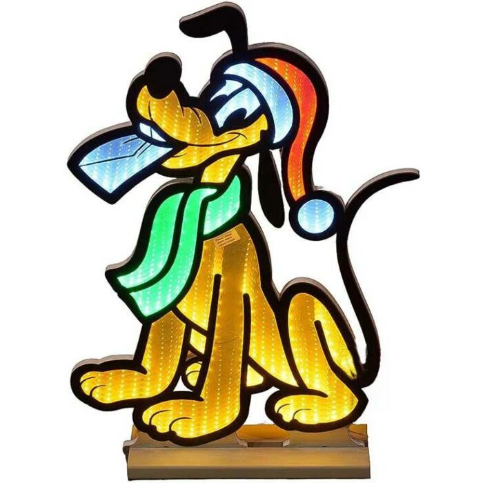 Weihnachtsfigur Pluto mit Beleuchtung 60 cm - Disney