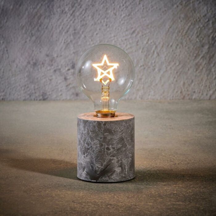 Tischlampe Stern gelb batteriebetrieben 18 cm -Luca Lighting Tischlampe Stern gelb batteriebetrieben 18 cm -Luca Lighting