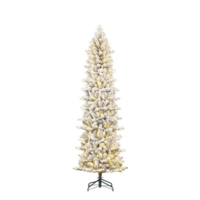 Weihnachtsbaum Harma Pilar 240LED grün mit Schnee 215 cm - Black Box