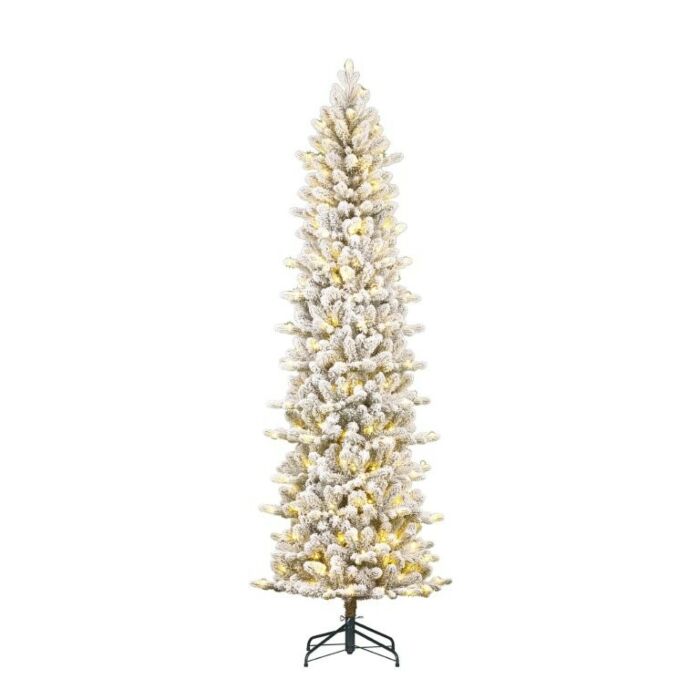 Weihnachtsbaum Harma Pilar 260LED grün mit Schnee 230 cm - Black Box