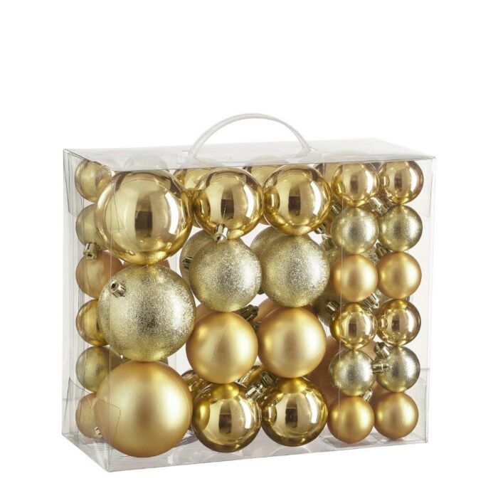 Weihnachtskugel unzerbrechlich gold Satz von 46 - House of Seasons Weihnachtskugel unzerbrechlich gold Satz von 46 - House of Seasons