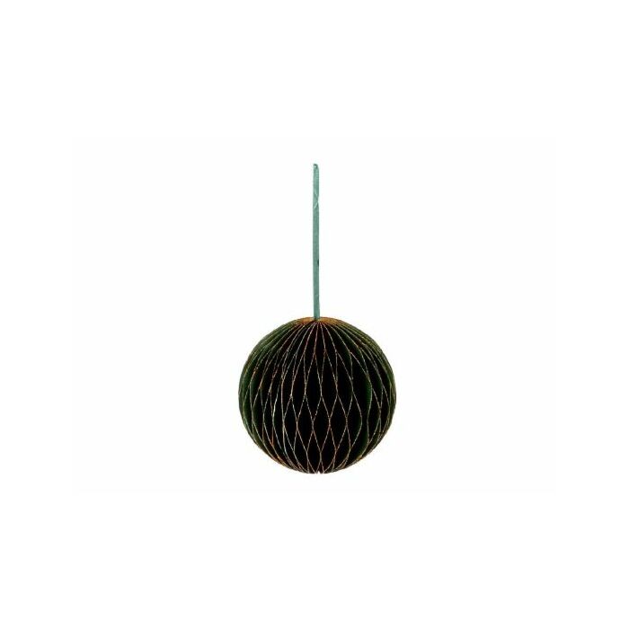 Anhängerkugel Honeycomb Papier grün 15 cm - HBX