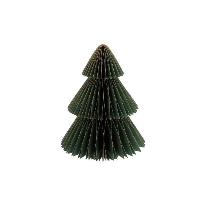 Weihnachtsbaum point Honeycomb Papier grün 30 cm - HBX
