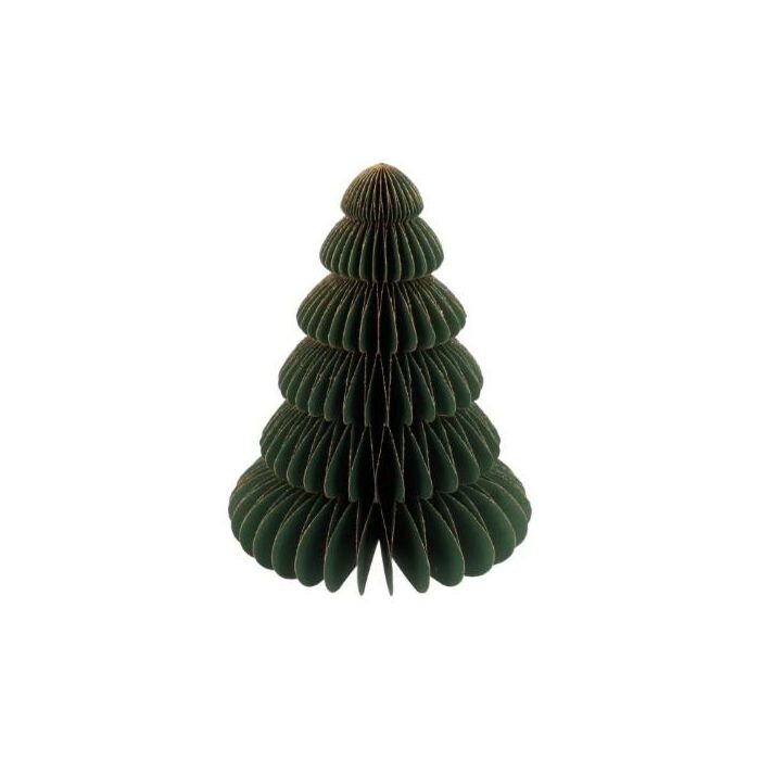 Weihnachtsbaum rund Honeycomb Papier grün 20 cm - HBX