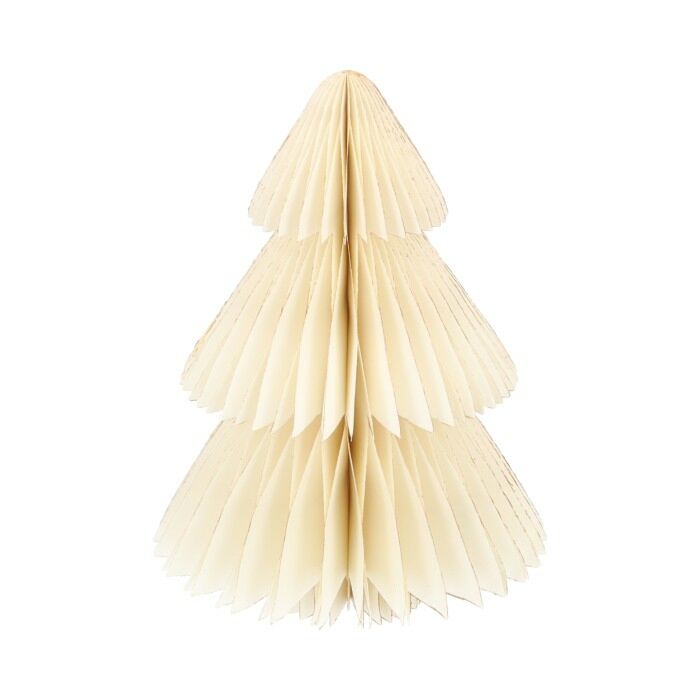 Weihnachtsbaum point Honeycomb Papier weiß 50 cm - HBX