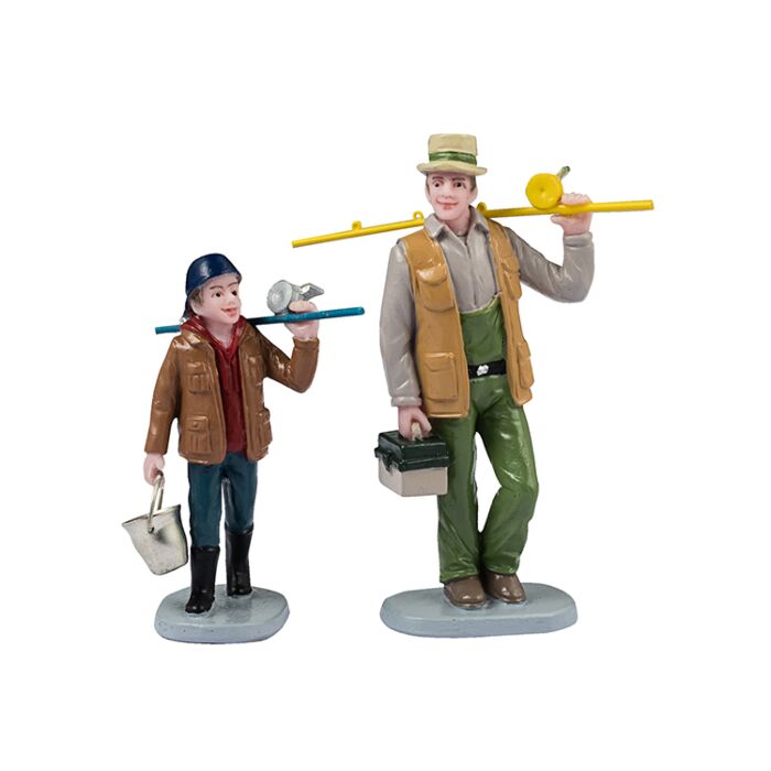 Lemax Fishin' Time, set of 2 Lemax Fishin' Time, set of 2