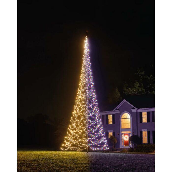 Fahnenmast Weihnachtsbaum Luminous Switch 3000LED 8 Meter - Fairybell Fahnenmast Weihnachtsbaum Luminous Switch 3000LED 8 Meter - Fairybell