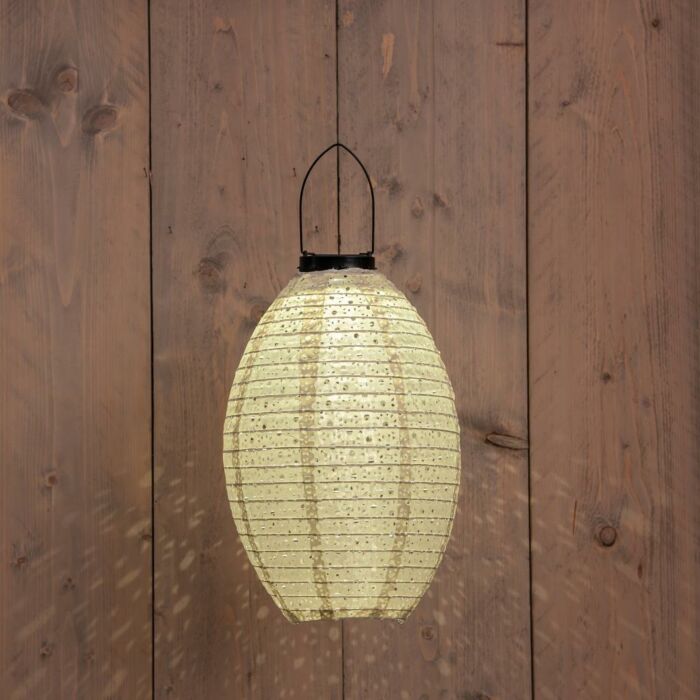 Lampion solar Marrakesch grün L 32 cm Lampion solar Marrakesch grün L 32 cm