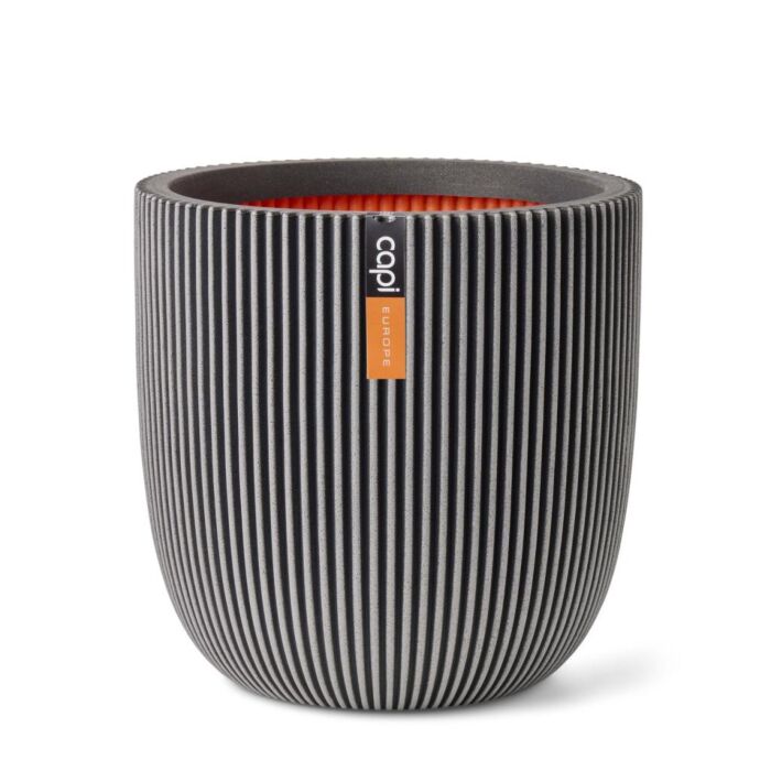 Blumentopf Planter bol groove anthrazit Ø 54 cm - Capi