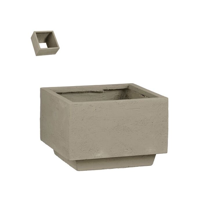 Pflanzer Donny bodenlos grau 30 cm - Mica Pflanzer Donny bodenlos grau 30 cm - Mica