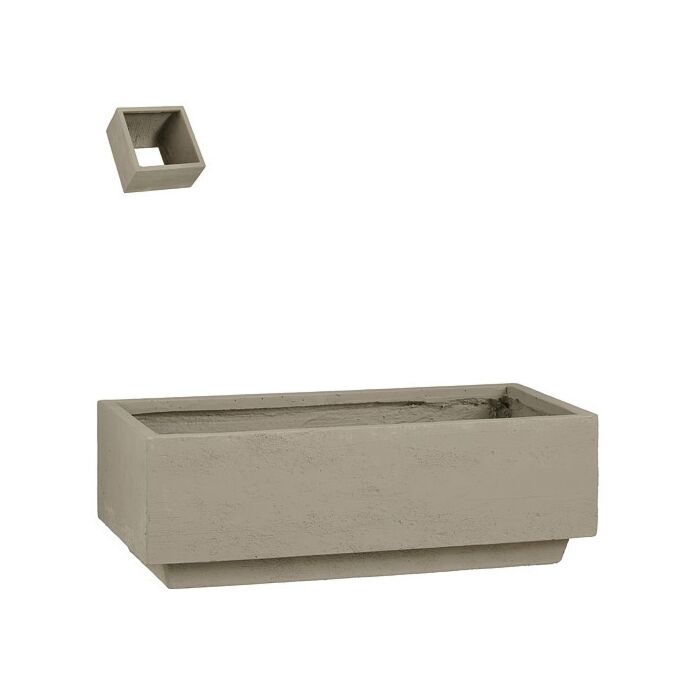 Pflanzer Donny bodenlos grau 60 cm - Mica Pflanzer Donny bodenlos grau 60 cm - Mica