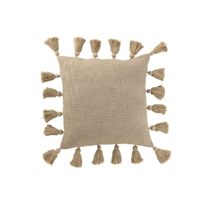 Kissen mit Quasten braun 45 cm Kissen mit Quasten braun 45 cm