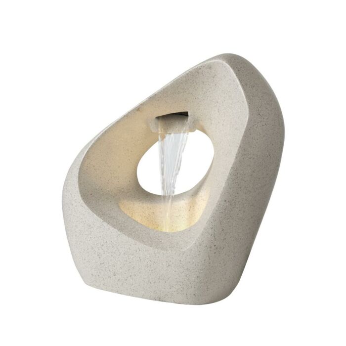 Brunnen Polyresin 6 LED weiß 52 cm - Lumineo