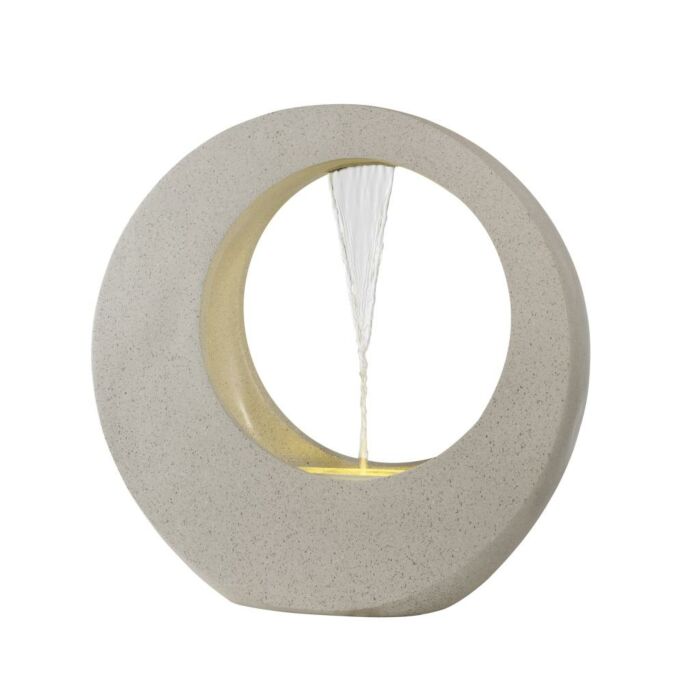 Brunnen Polyresin 6 LED weiß 72 cm - Lumineo