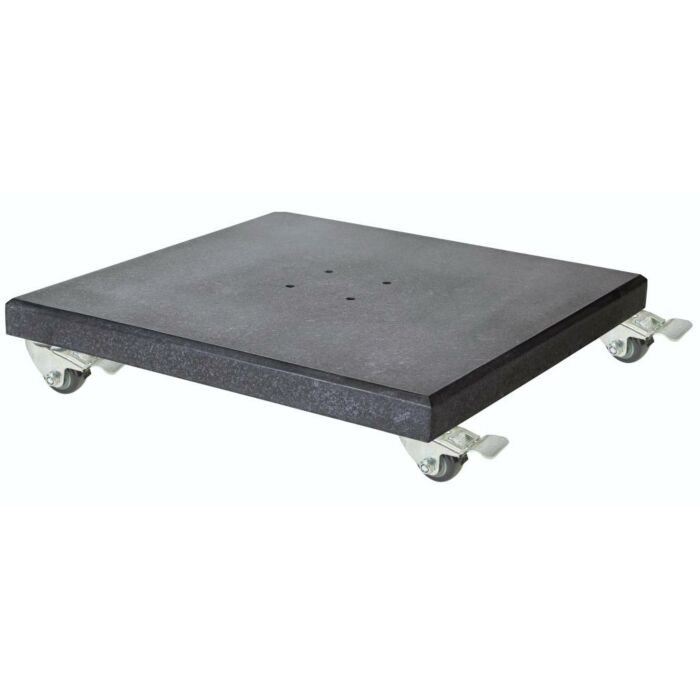 Mobiler Sonnenschirmsockel Modena 120kg Granit schwarz - Platinum Mobiler Sonnenschirmsockel Modena 120kg Granit schwarz - Platinum