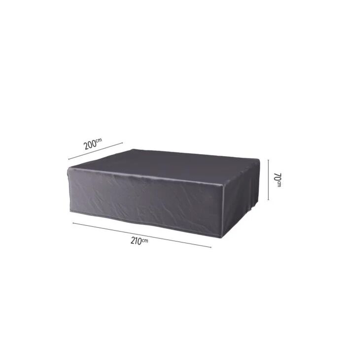 Lounge-Set Abdeckung L 210 cm schwarz - Platinum