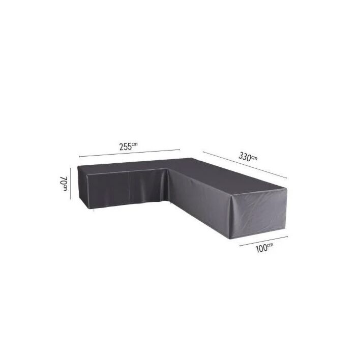Lounge-Set Abdeckung L 330 cm links schwarz - Platinum Lounge-Set Abdeckung L 330 cm links schwarz - Platinum