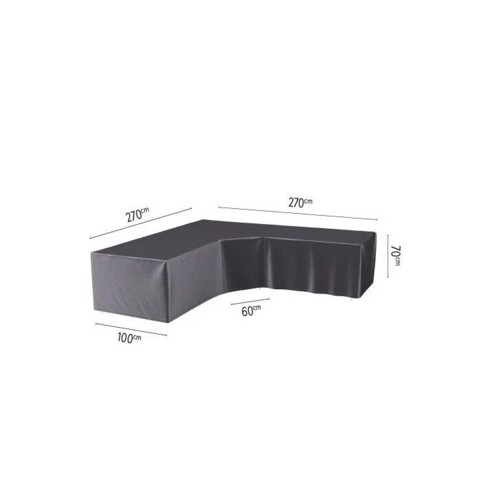 Lounge-Set Abdeckung  L/Trapeze L 270 cm schwarz - Platinum