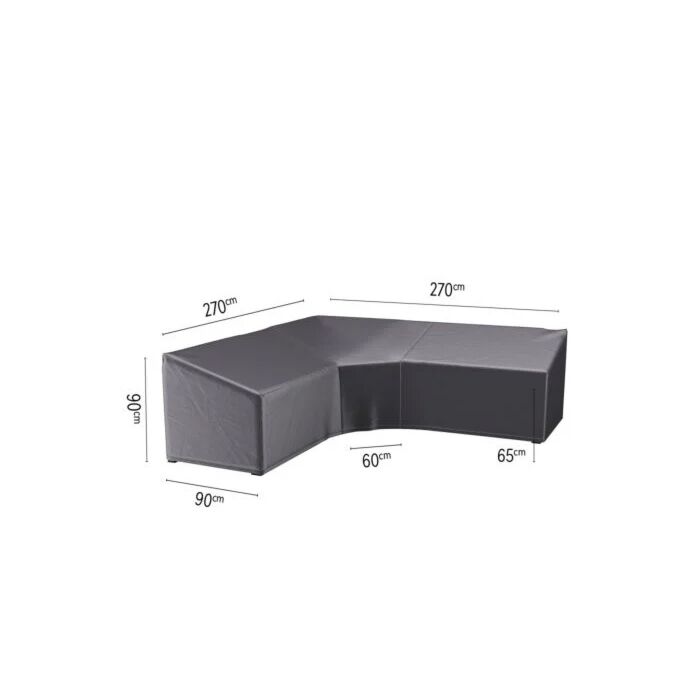 Lounge-Set Abdeckung L/Trapeze L 270 cm schwarz - Platinum
