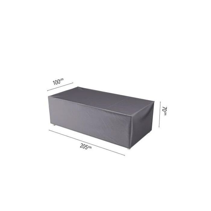 Abdeckung für Lounge-Plattform L 205 cm schwarz - Platinum
