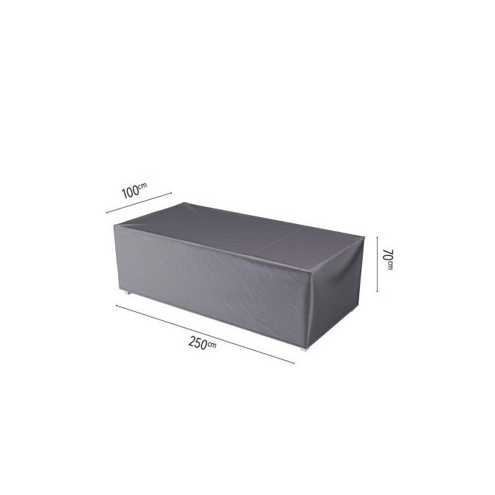Sesselhusse L 250 cm schwarz - Platinum Sesselhusse L 250 cm schwarz - Platinum