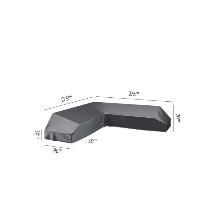Abdeckung für Lounge-Plattform L 275 cm schwarz - Platinum Abdeckung für Lounge-Plattform L 275 cm schwarz - Platinum