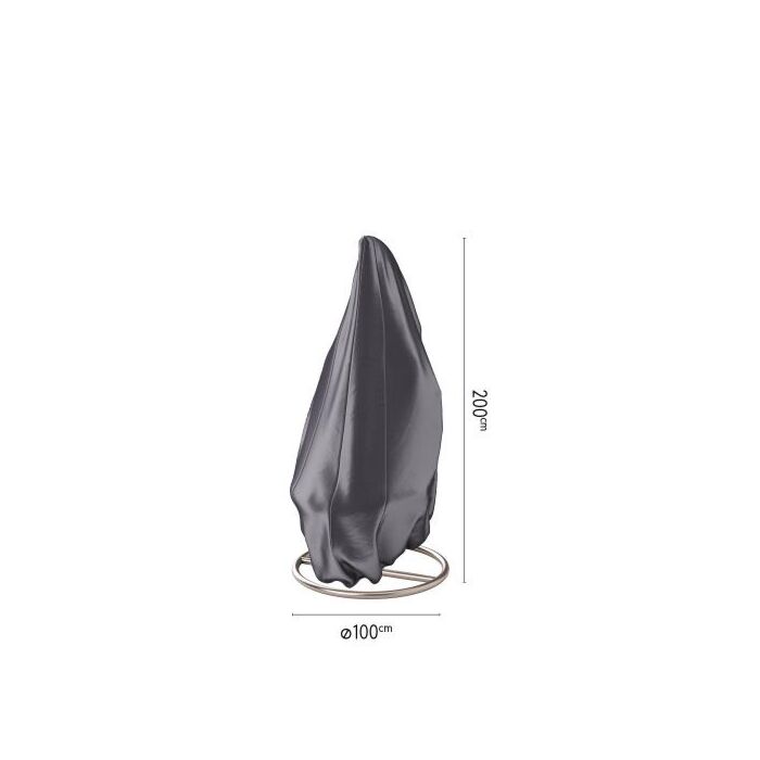 Hängestuhlbezug Ø100 x 200 schwarz - Platinum