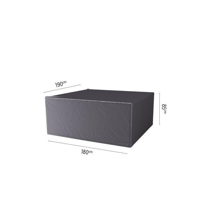 Abdeckung für Gartengarnitur L 180 cm schwarz - Platinum