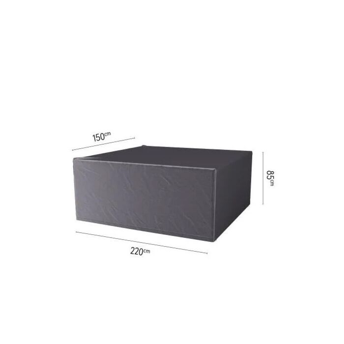 Abdeckung für Gartengarnitur L 220 cm schwarz - Platinum