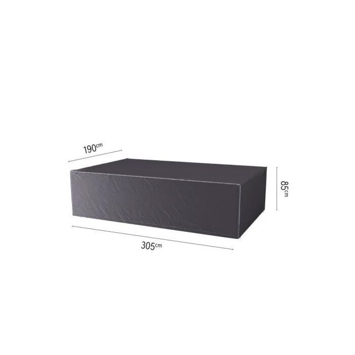 Abdeckung für Gartengarnitur L 305 cm schwarz - Platinum Abdeckung für Gartengarnitur L 305 cm schwarz - Platinum