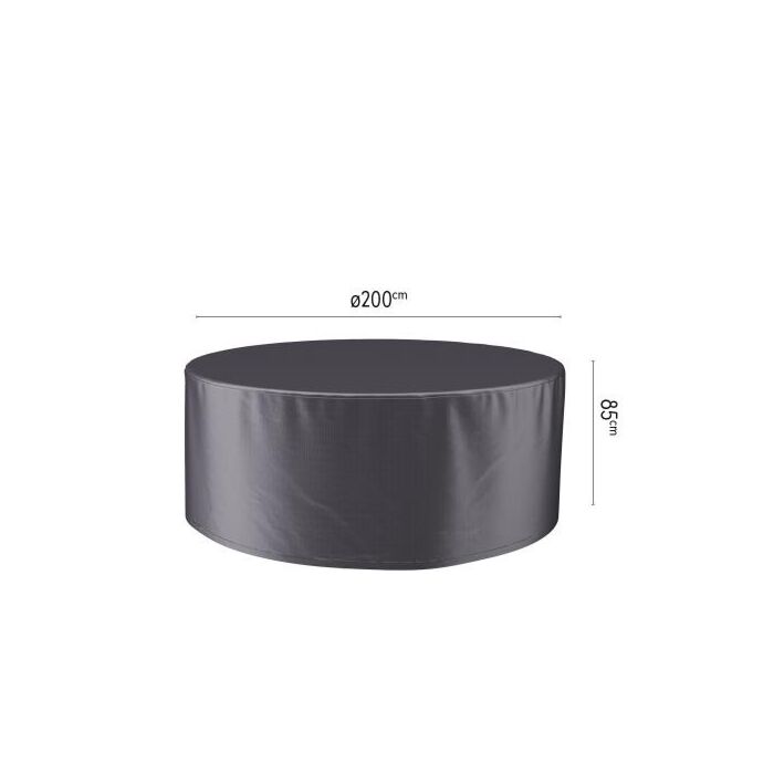 Abdeckung für Gartengarnitur Ø 200 cm schwarz - Platinum Abdeckung für Gartengarnitur Ø 200 cm schwarz - Platinum