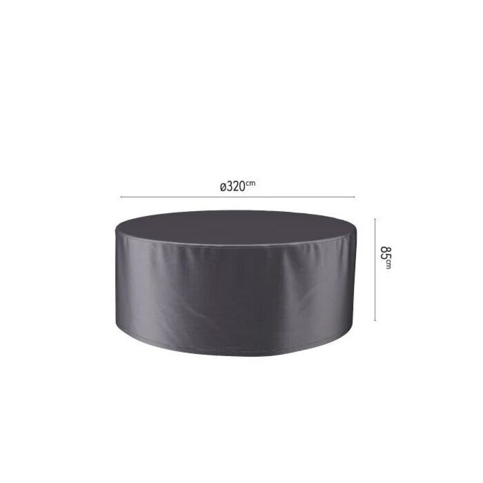 Abdeckung für Gartenmöbel Ø320 cm schwarz - Platinum Abdeckung für Gartenmöbel Ø320 cm schwarz - Platinum