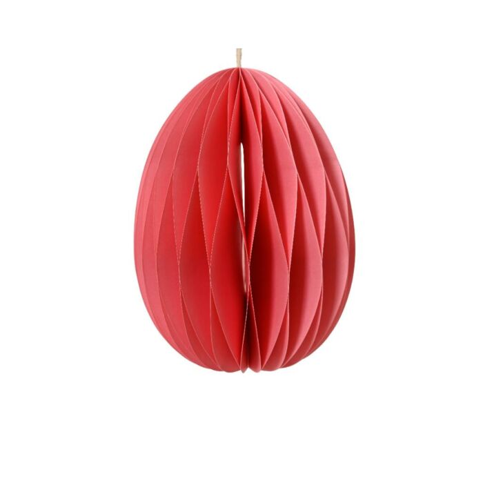 Deko-Anhänger Ei rosa Papier 13 cm
