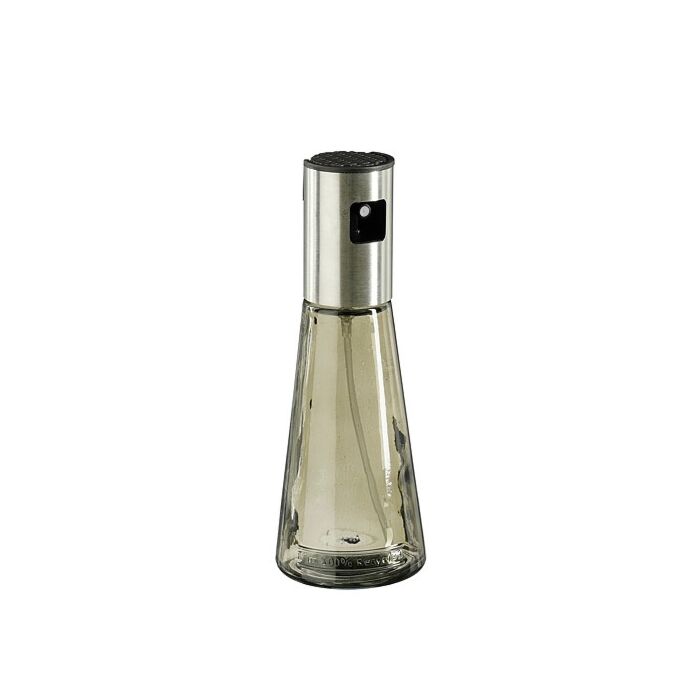 Öl&Essig-Flasche aus recyceltem Glas grau 20 cm - Mica