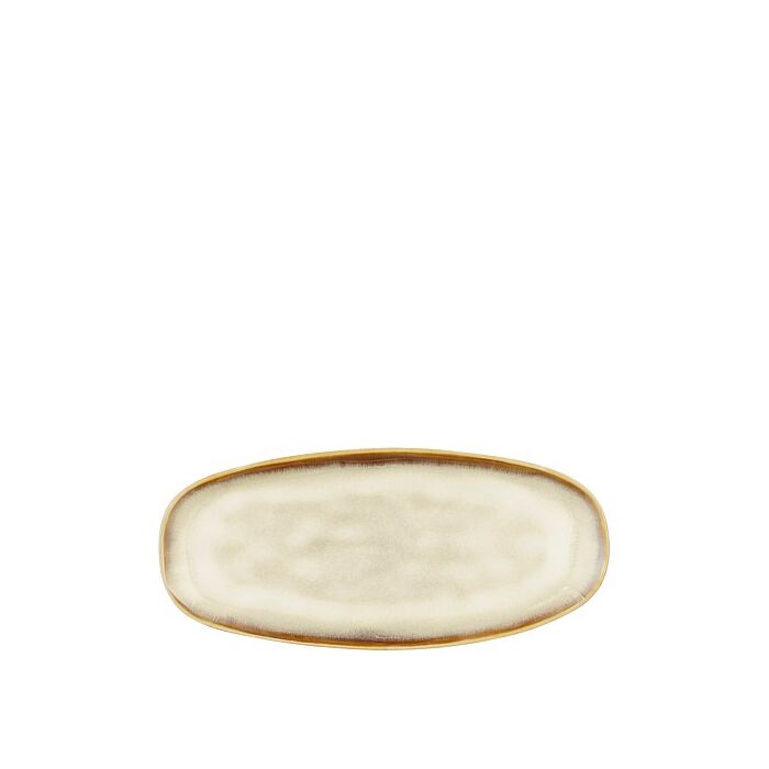 Racco Teller oval beige 27 cm - Mica Racco Teller oval beige 27 cm - Mica