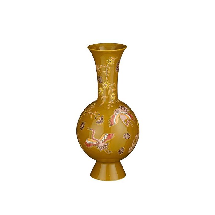 Vase Eloise ocker Ø 22 cm - Mica Vase Eloise ocker Ø 22 cm - Mica