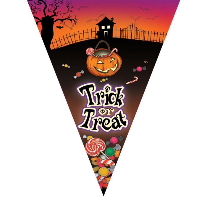 Wimpelkette Trick or Treat 10 Wimpel 5 Meter Wimpelkette Trick or Treat 10 Wimpel 5 Meter