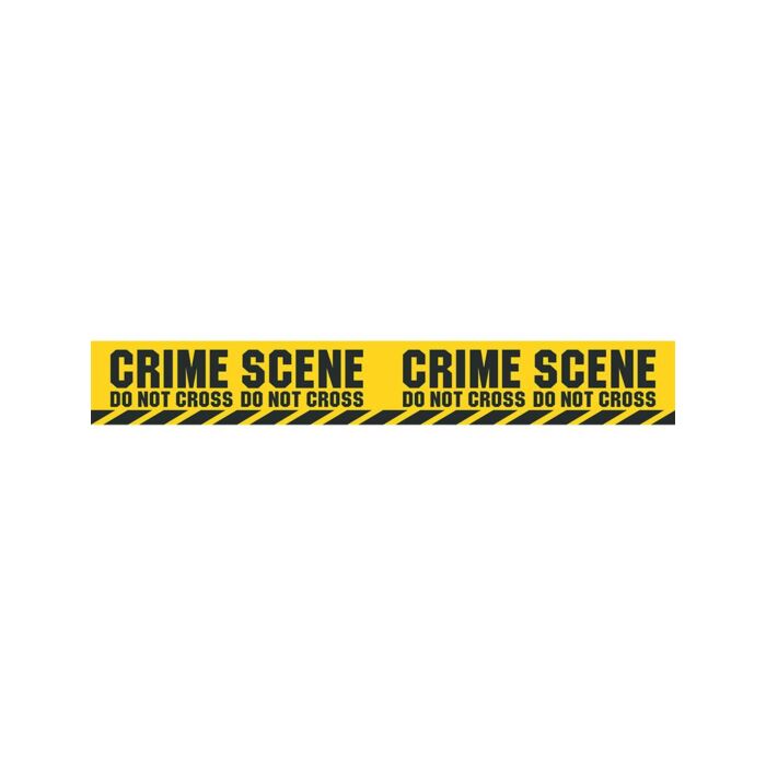 Banner Crime Scene Gelb 610 x 8 cm Banner Crime Scene Gelb 610 x 8 cm