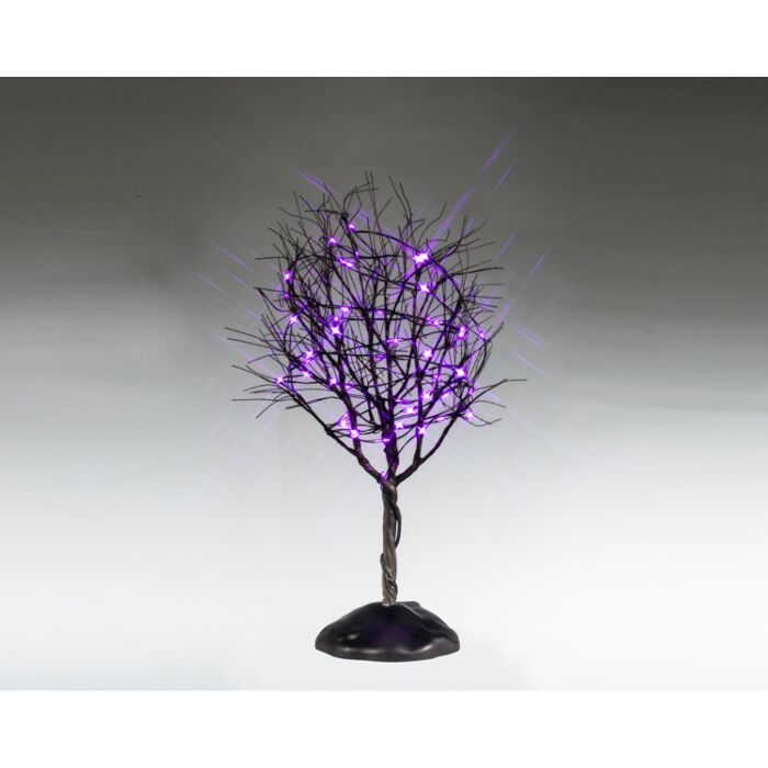 Lemax Dry Tree With Purple Lights, B/O (4.5V)