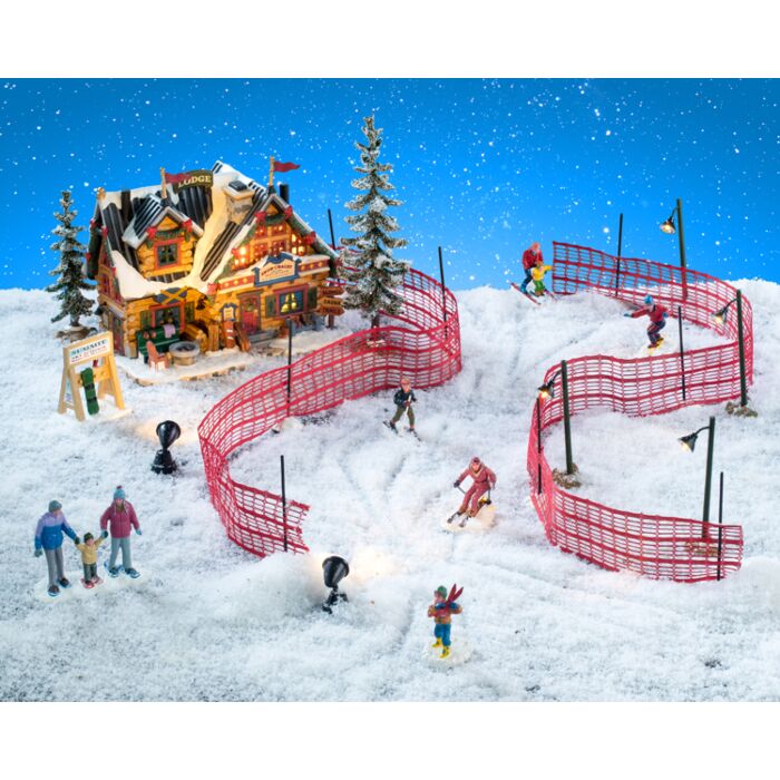 Lemax Apres-Ski Lodge Set inklusive Adapter 74254, 550 mA (weiß)