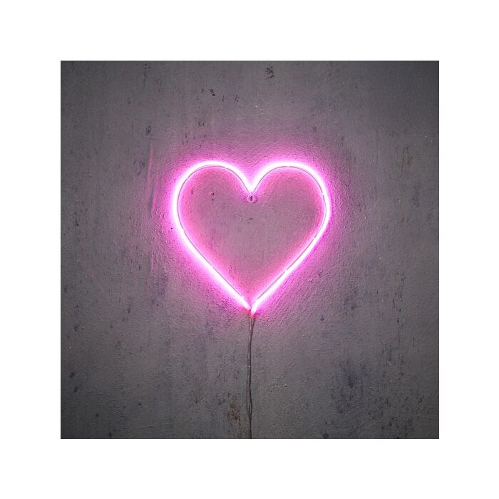 Neonlicht LED Herz rosa 33 cm -Luca Lighting Neonlicht LED Herz rosa 33 cm -Luca Lighting