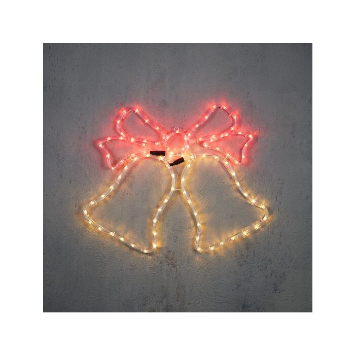 Wanddekoration Glocke 96 LED rot 56 cm -Luca Lighting Wanddekoration Glocke 96 LED rot 56 cm -Luca Lighting
