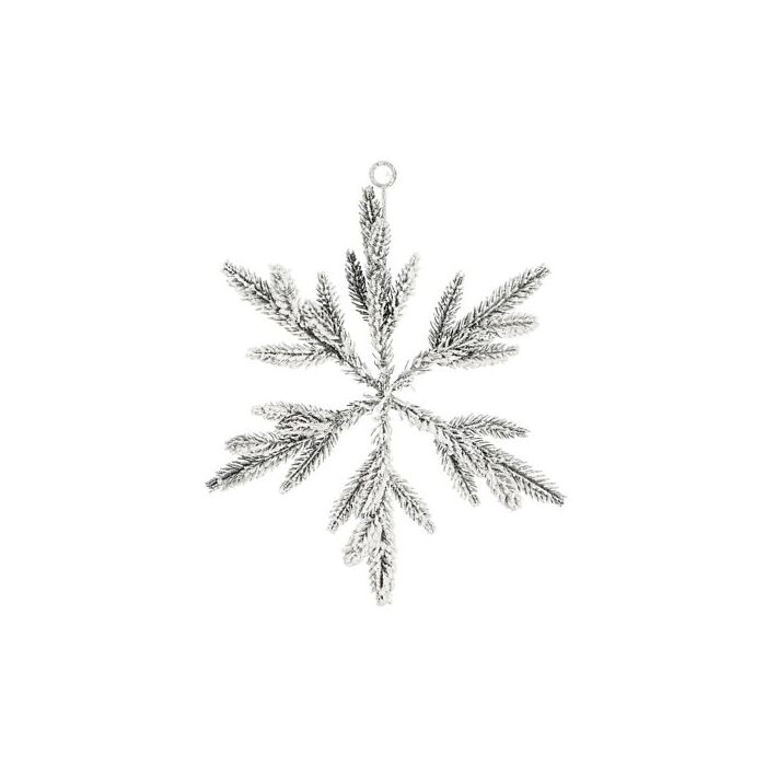 Schneeflocke weiß Ø 30 cm -Mica