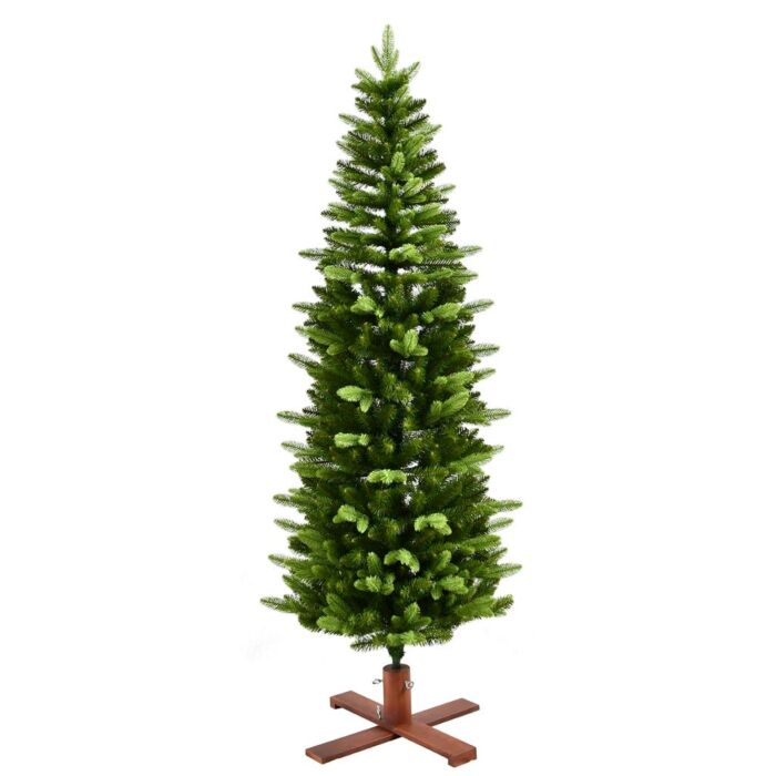Weihnachtsbaum Koge Pencil mit Holzfuß 183 cm